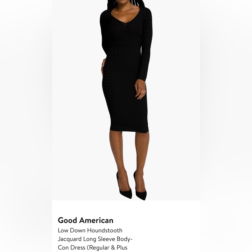 Good American Black Pencil Skirt